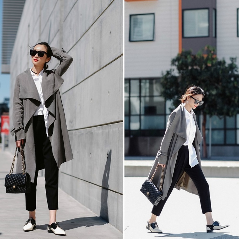 Club Monaco soft lyocell trench
